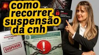 Como RECORRER da suspensão da CNH - Recorrer SUSPENSÃO DO DIREITO DE DIRIGIR