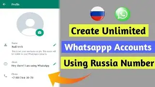 How To Get Russia Phone Numbers For Whatsapp in 2022-23 || Create Unlimited Fake Whatsapp Accounts