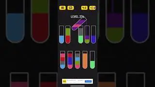 Прохождение Water Sort Puzzle level 274 👍🏻👍🏻👍🏻