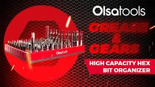 Olsa Tools Grease & Gears Series: XL Magnetic Bit Organizer