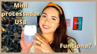 COMPRADO E TESTADO | Mini Processador Elétrico de Alimentos Portátil com 3 lâminas USB 250 ml