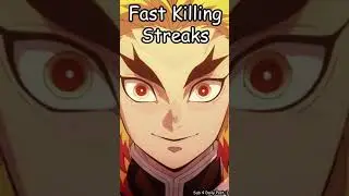 Fast Killing Streaks 26 #shorts #attackontitan #demonslayer #anime
