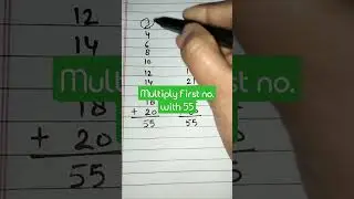 Math tricks| How to addition of table 2, 3&4 #ytshorts #shortsvideo #shorts #viral #tricks