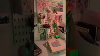 desk set up #desksetup #minidesk #deskdecor #roomdecor #myroomoverview