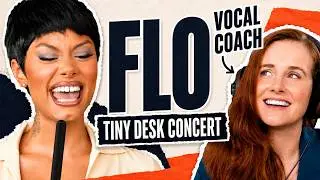 Those HARMONIES! | Vocal Coach Hears FLO's Tiny Desk Concert For The First Time