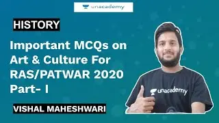 Imp MCQs Rajasthan Art & Culture For RAS/PATWAR 2020 Part I | Vishal Maheshwari | RPSC 2020