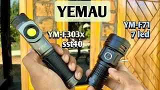 YEMAO YM F303X SENTER LED SST40 DAN COB CAHAYA TERANG Baterai JUMBO 21700 #shortsvideo