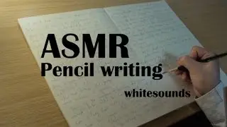 ASMR pencil writing sound - 40 minutes hand writing on notebook