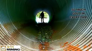 Finding Big Gold In A Massive Dried Culvert Pipe!