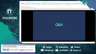 Microsoft (MSFT) Q4 2022 Earnings Call