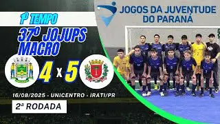 #EP2272 37º JOJUPS 2025 1º tempo Jaguariaíva x Curitiba futsal masculino 16/08/2025