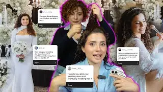 AMANDA'S WEDDING DAY + UPDATED CURLY HAIR ROUTINE FALL 2023 (wedding q&a)