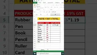 Excel tips - Calculating GST at 19%| Muabi Design