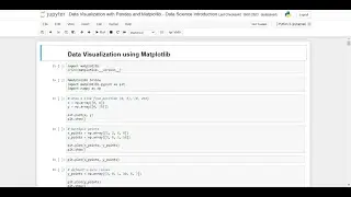 Introductory Data Visualization with Matplotlib - JupyterLab, Notebook