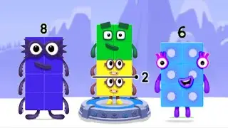 Numberblocks Learning Academy #36 -  Numberblocks 5 8 6 - Numberblocks Magic Run - Numberblocks Game