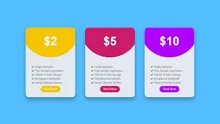 Creative Hover Effects Card Using HTML & Css |Css Responsive CARD UI Design & Hover Effects Pure Css
