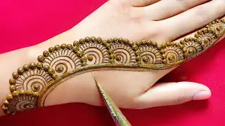 Very beautiful stylish back hand mehndi design | easy mehndi design | mehndi design | Mehndi.