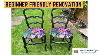 The Best Beginner Friendly Project - #upcycling a pair of chairs