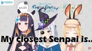 Holo EN answer real life fans which is their closest senpai [Eng Sub] [Hololive中文字幕] Gura Ina Watson