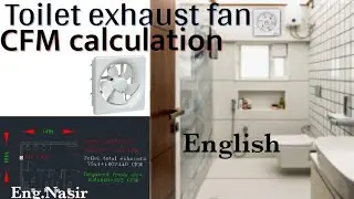 159 - Toilet exhaust air and fresh air CFM calculation in english