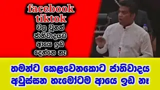 facebook tiktok මොකෙ දැම්මත් ජාතිවාදයනම් වැඩ වරදී... දේශපාලනෙන් ජාතිවාදය ඉවරම කරනවා