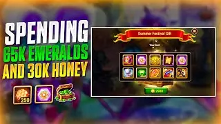 Spending 65K Emeralds and 30K Honey in Hero Wars Summer Festival Event!