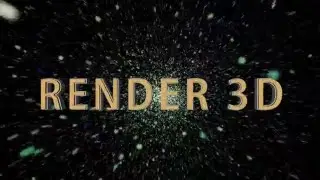 Intro con Texto 3D y Partículas.