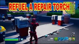 Refuel Repair Torch At A Gas Pump l Fortnite Season 2 Week 8 Quests