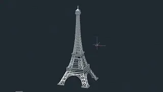 Eiffel Tower 3D Modeling AutoCAD