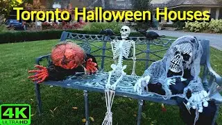 【4K】YORK MILLS TORONTO FALL WALK | COZY HOMES & HALLOWEEN VIBES