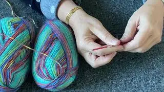 Judy's Magic Cast On and Knitting The Toe for Two At A Time Toe Up Socks