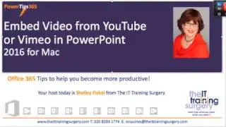 Insert Video from Youtube in PowerPoint 2016 Mac