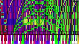 [Black Midi] Rainbow Trololo 1.5M notes - live play *almost* no lag