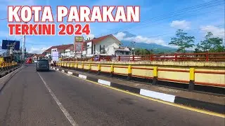 ATMOSPHERE ON PARAKAN TEMANGGUNG STREET, TOURING AROUND PARAKAN TEMANGGUNG DISTRICT CITY
