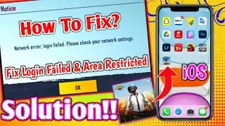 How To Fix Network Error Login Failed in PUBG | Restricted Area | PUBG Without VPN