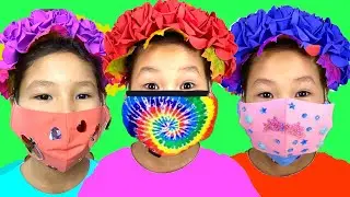 Amalia sews beautiful masks for superhero friends