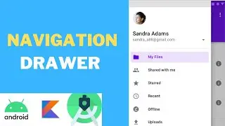 How To Create Navigation Drawer on Kotlin in Android Studio