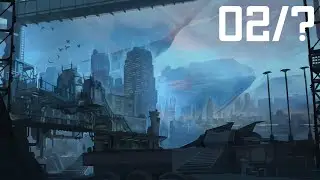 Hard Scifi Cityscape Digital Environmental Design Concept Art Clip Studio Paint 2/?