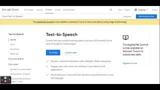 Cloud Text-to-Speech on Google