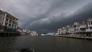 Getting ready for a storm at the Chesapeake Bay Maryland