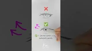 How to draw anime eye lashes Don't and Do #howtodrawanime #howtodraw #animetutorial