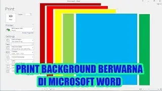 Print Halaman Berwarna di Microsoft Word