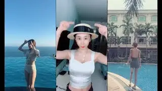 #118【抖音福利】這麼好的身材真少見，大胸美女泳池熱舞！#福利视频
