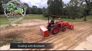 Kubota L2501 | Grading with a BoxBlade | better than i expected