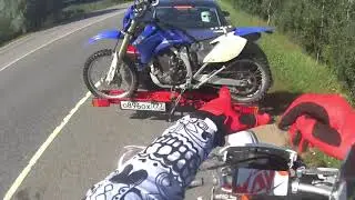 Покатушки эндуро, путь к карьеру, wr450, kayo, отдых мото