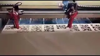 2 heads plywood co2 laser cutting machine 120watts vanklaser technology