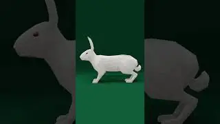 low poly rabbit modeling Short video | Blender |  #blender #modeling #shorts #short #shortfeed