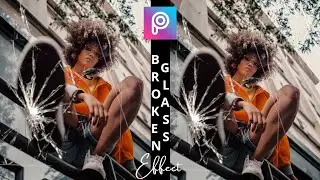 BROKEN GLASS EFFECT IN PICSART TUTORIAL