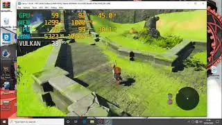 CEMU v.1.20.2 The Legend of Zelda Breath of the Wild test Benchmark 40 FPS Multi-Core Vulkan RX570