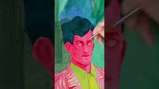Step by step acrylic portrait